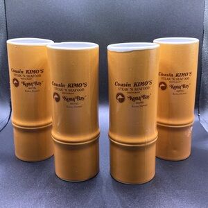 RARE! Collectable! Bamboo Tiki Mug Cousin KIMO’S Steak ‘N Seafood Kona Bay Hotel